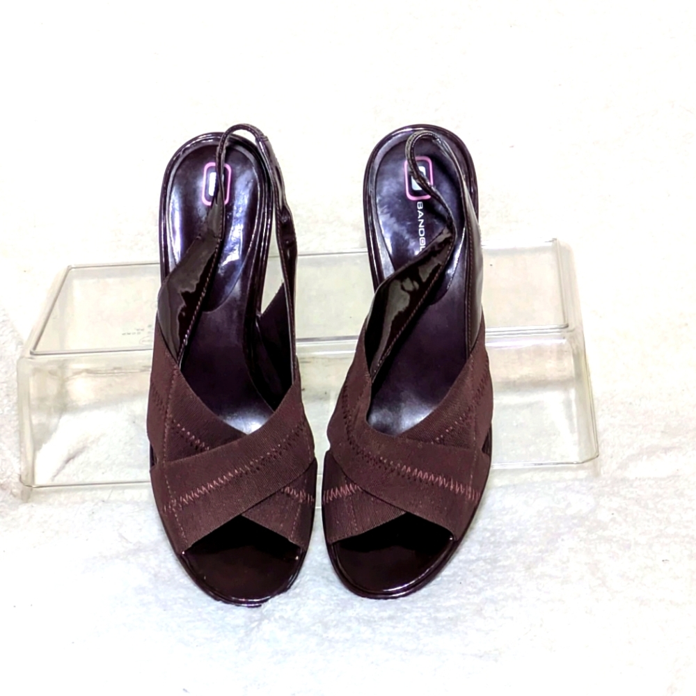 Women's Bandolino Wedge Platform Sandals, Brown, Summer Casual, Sz 7 - Picture 3 of 8